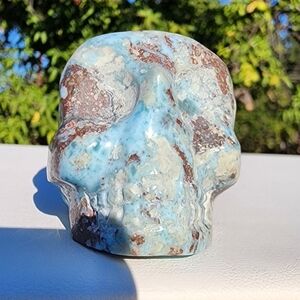 NATURAL Larimar Mini skull